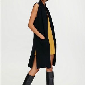 Wilfred by Aritzia Black Cardigan Vest